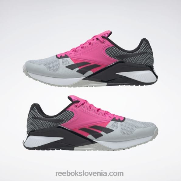 Reebok copati za trening nano 6000 R22JR138 čisto siva 2/atomsko roza/jedro črna