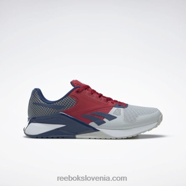 Reebok copati za trening nano 6000 R22JR169 čista siva 2/bleščeča rdeča/batik modra