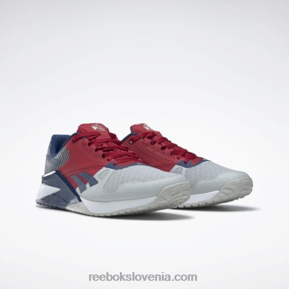 Reebok copati za trening nano 6000 R22JR169 čista siva 2/bleščeča rdeča/batik modra