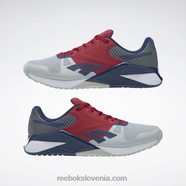 Reebok copati za trening nano 6000 R22JR169 čista siva 2/bleščeča rdeča/batik modra