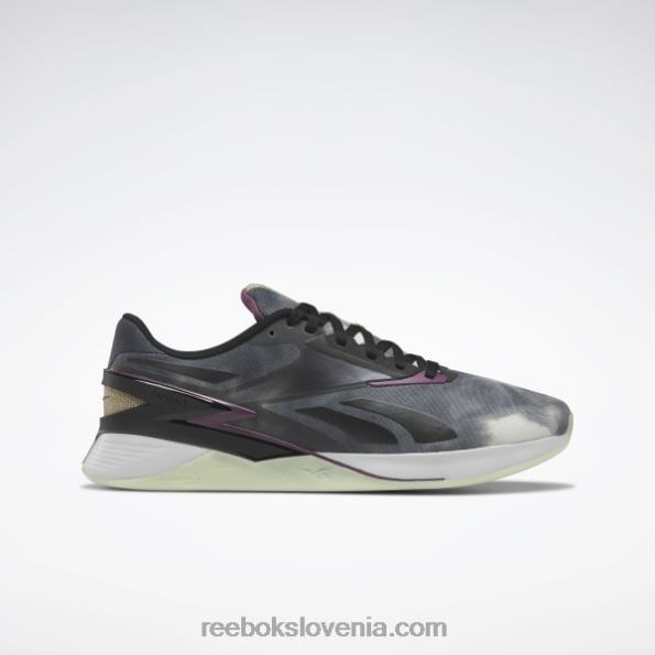 Reebok copati za trening nano x3 R22JR564 core black/washed plum f17-r/storm glow