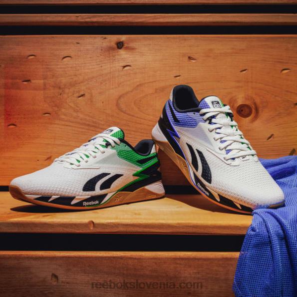 Reebok čevlji nano x3 R22JR23 ftwr bela/glen zelena/vektorsko modra