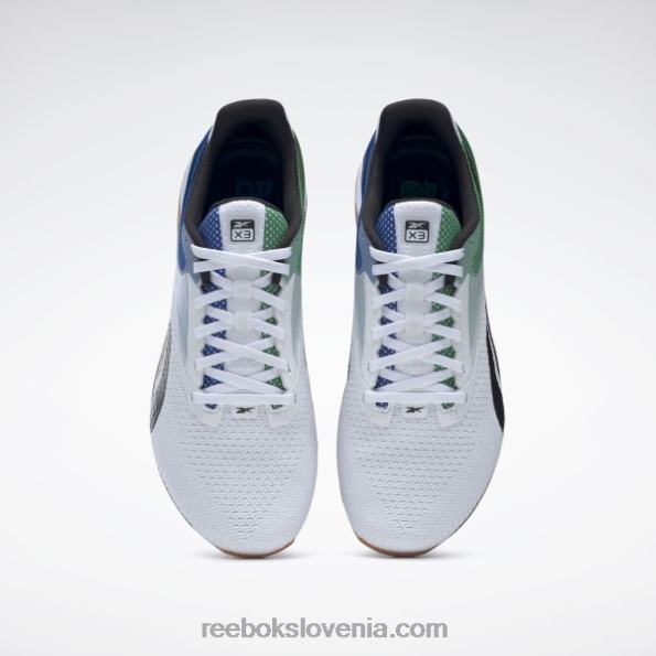 Reebok čevlji nano x3 R22JR23 ftwr bela/glen zelena/vektorsko modra