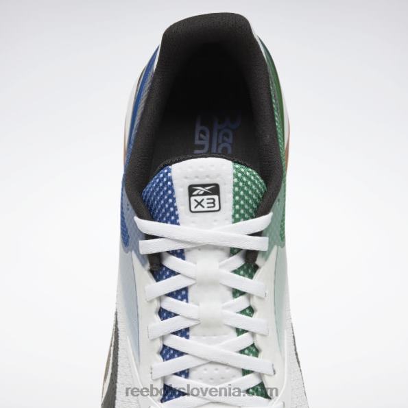Reebok čevlji nano x3 R22JR23 ftwr bela/glen zelena/vektorsko modra