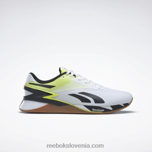 Reebok čevlji nano x3 R22JR25 ftwr bela/oranžna plamenica/sončno kislinsko rumena