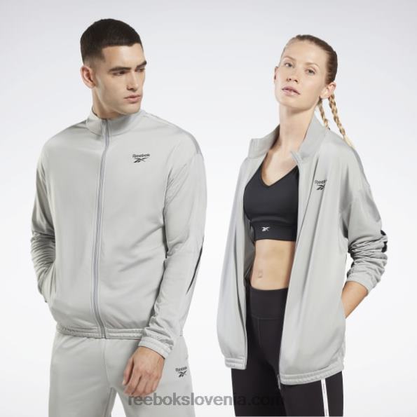 Reebok identity vector pletena trenirka R22JR429 čisto siva 3/črna