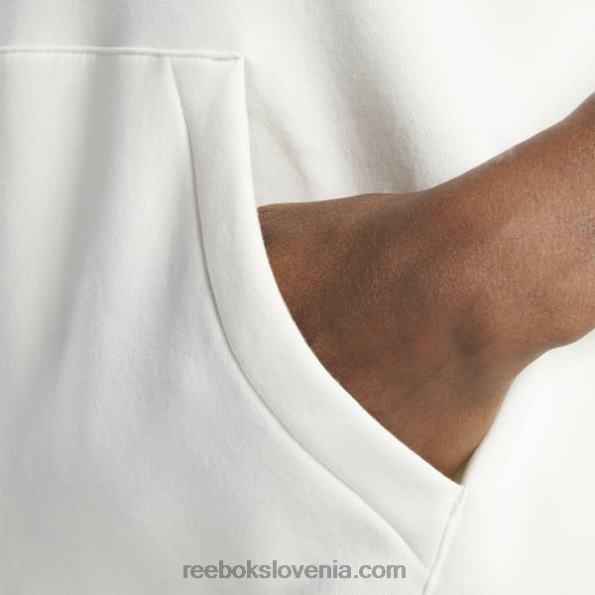 Reebok ponosen pulover s kapuco znamke Classics R22JR331 kreda