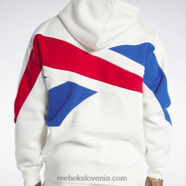 Reebok ponosen pulover s kapuco znamke Classics R22JR331 kreda