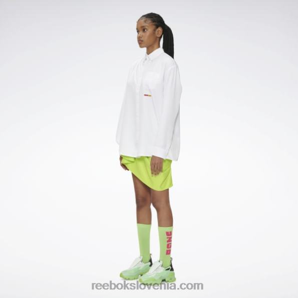 Reebok srajca na gumbe z drapedom pyer moss R22JR379 bela