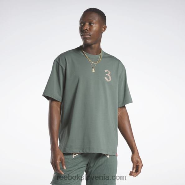 Reebok Majica s kratkimi rokavi R22JR294 kreda zelena