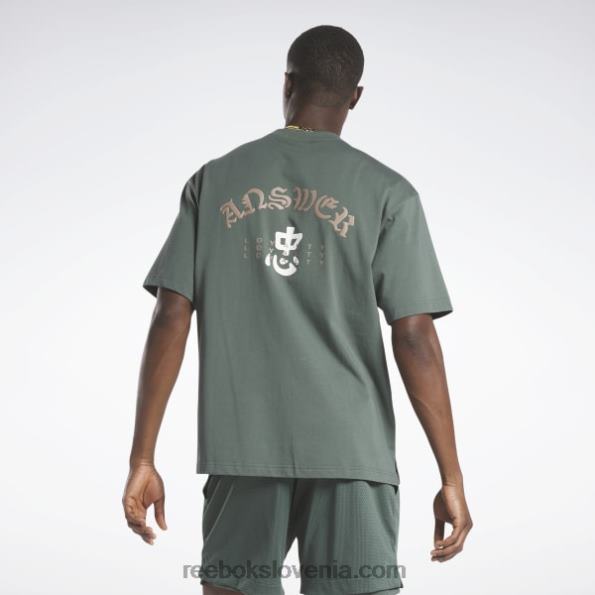 Reebok Majica s kratkimi rokavi R22JR294 kreda zelena