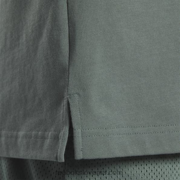 Reebok Majica s kratkimi rokavi R22JR294 kreda zelena