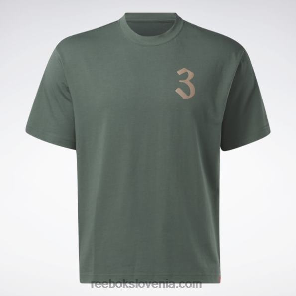 Reebok Majica s kratkimi rokavi R22JR294 kreda zelena