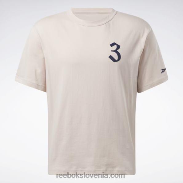 Reebok Majica s kratkimi rokavi R22JR320 mehki ekru