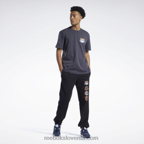 Reebok Street Fighter grafična majica s kratkimi rokavi R22JR362 Črna