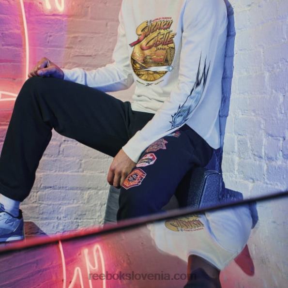 Reebok Street Fighter majica z dolgimi rokavi R22JR611 bela