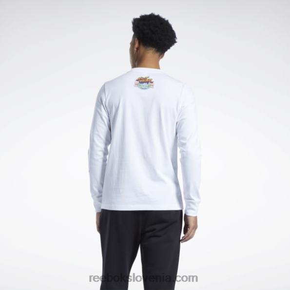 Reebok Street Fighter majica z dolgimi rokavi R22JR611 bela