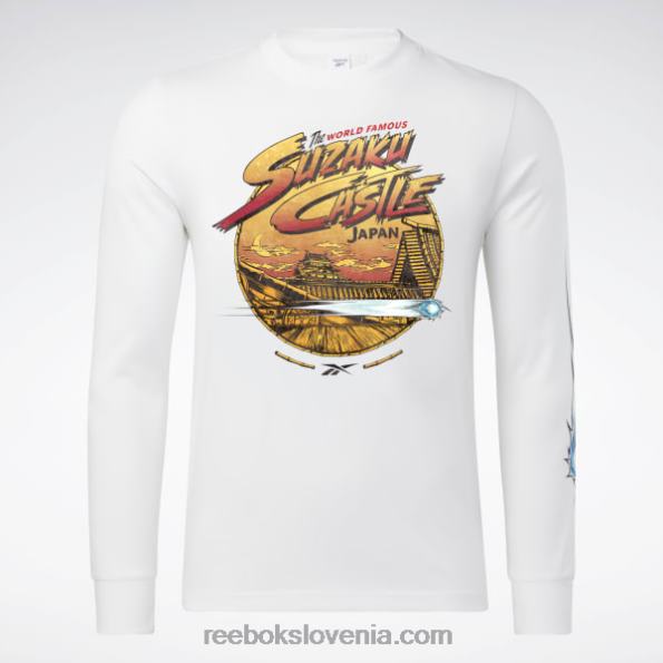Reebok Street Fighter majica z dolgimi rokavi R22JR611 bela
