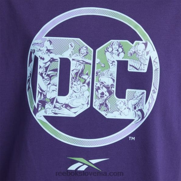 Reebok dc x majica z logotipom R22JR409 temna orhideja