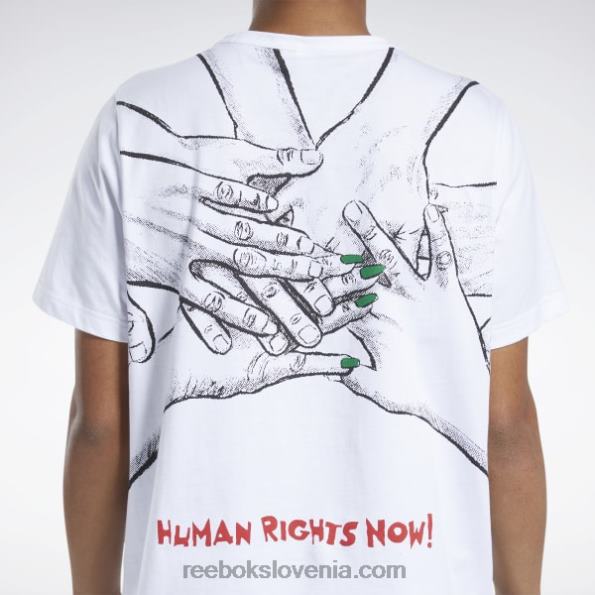 Reebok majica človekovih pravic zdaj R22JR859 bela