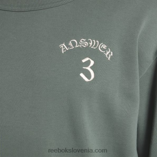 Reebok Pulover lny crew R22JR494 kreda zelena