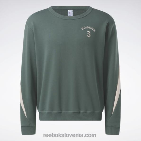 Reebok Pulover lny crew R22JR494 kreda zelena