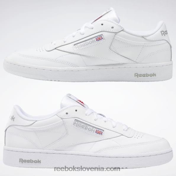 Reebok club c 85 moški čevlji R22JR1023 bela/prosojno siva