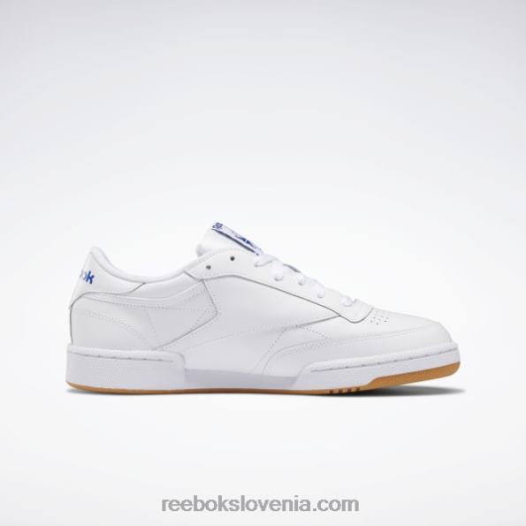 Reebok club c 85 moški čevlji R22JR1025 bela/royal/gumi