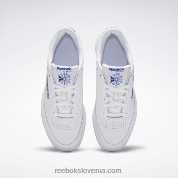 Reebok club c 85 moški čevlji R22JR1025 bela/royal/gumi