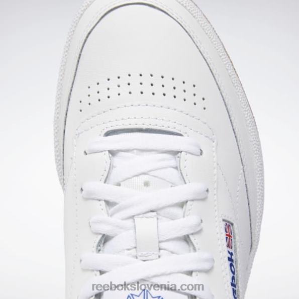 Reebok club c 85 moški čevlji R22JR1025 bela/royal/gumi