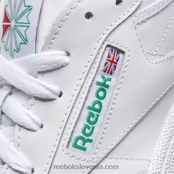 Reebok club c 85 moški čevlji R22JR1031 bela/zelena