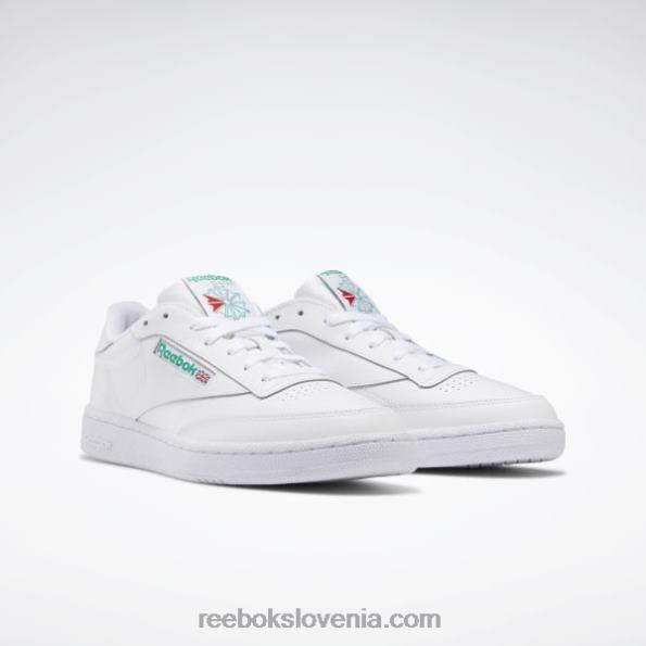 Reebok club c 85 moški čevlji R22JR1031 bela/zelena