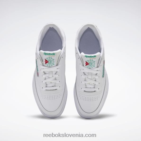 Reebok club c 85 moški čevlji R22JR1031 bela/zelena