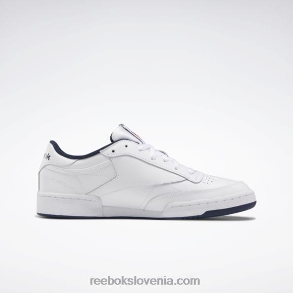 Reebok club c 85 moški čevlji R22JR1033 bela/mornarsko modra