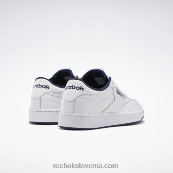 Reebok club c 85 moški čevlji R22JR1033 bela/mornarsko modra