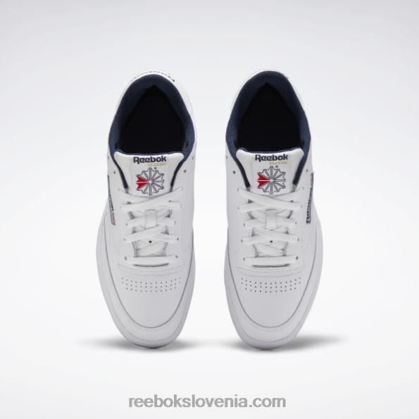 Reebok club c 85 moški čevlji R22JR1033 bela/mornarsko modra