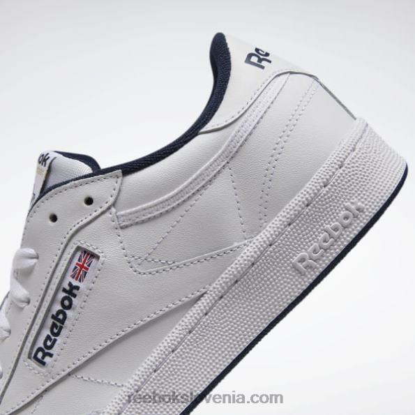 Reebok club c 85 moški čevlji R22JR1033 bela/mornarsko modra