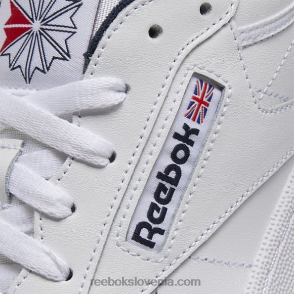 Reebok club c 85 moški čevlji R22JR1033 bela/mornarsko modra