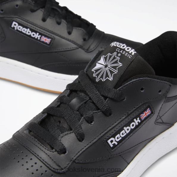 Reebok club c 85 moški čevlji R22JR1152 črno/belo/gumi
