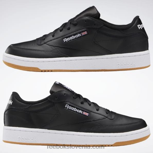 Reebok club c 85 moški čevlji R22JR1152 črno/belo/gumi
