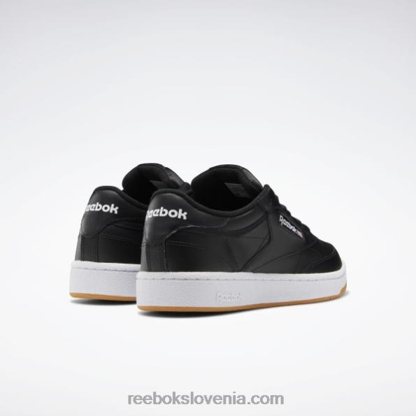 Reebok club c 85 moški čevlji R22JR1152 črno/belo/gumi