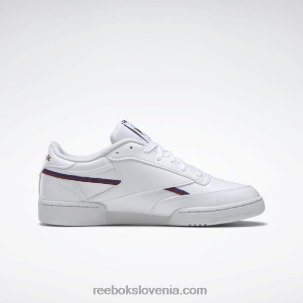 Reebok club c 85 veganski čevlji R22JR1215 ftwr bela/klasična kobaltna/klasična bordo moški