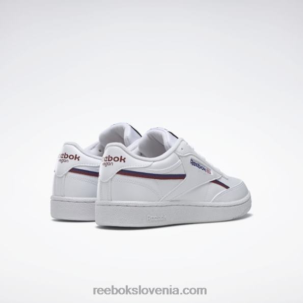 Reebok club c 85 veganski čevlji R22JR1215 ftwr bela/klasična kobaltna/klasična bordo moški