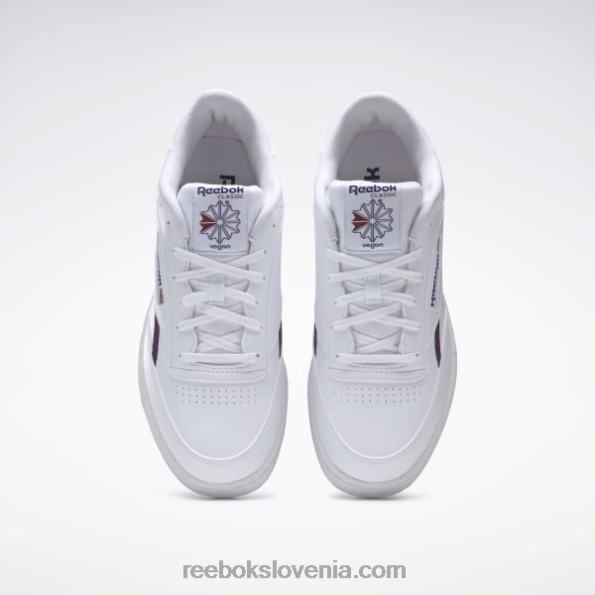 Reebok club c 85 veganski čevlji R22JR1215 ftwr bela/klasična kobaltna/klasična bordo moški