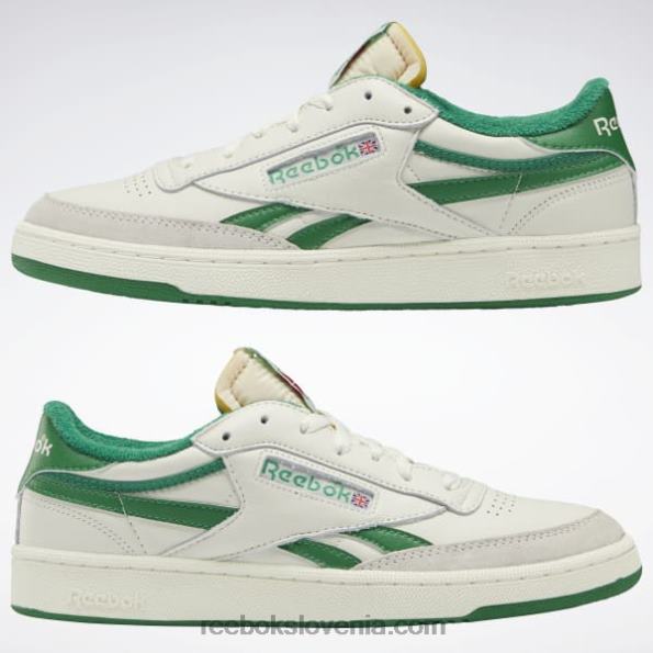 Reebok club c revenge vintage moški čevlji R22JR1043 kreda/papir bela/glen zelena