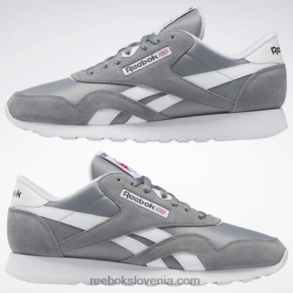 Reebok klasični najlonski moški čevlji R22JR1047 čisto siva 5/ftwr bela