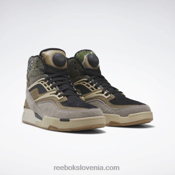 Reebok pump tz moški košarkarski copati R22JR1311 jedro črna/balvansko siva/utility bež
