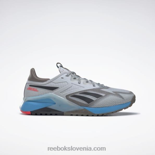 Reebok moški copati nano x2 tr adventure R22JR1107 pure grey 2/trek grey/radiant aqua