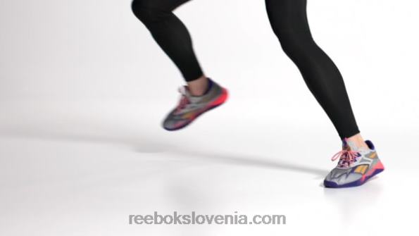 Reebok moški copati nano x2 tr adventure R22JR1122 čista siva 3/krepko vijolična/oranžna flare