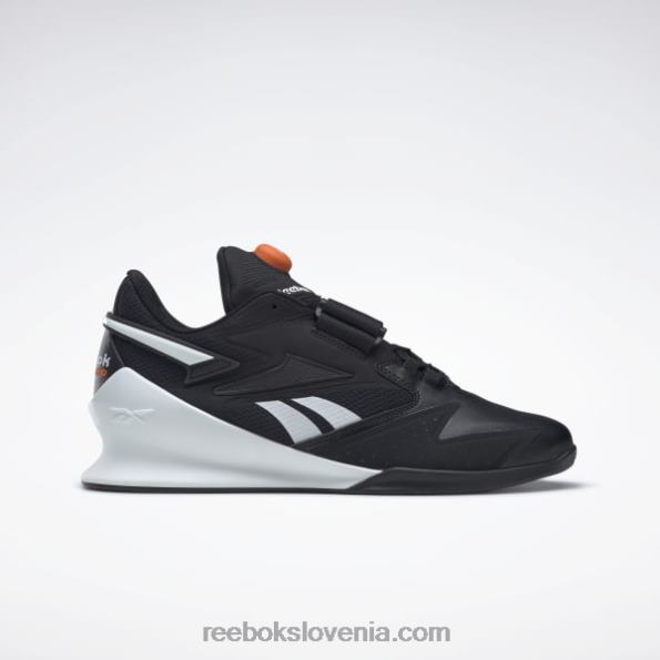 Reebok moški čevlji za dvigovanje uteži legacy lifter iii R22JR1069 jedro črno/ftwr belo/oranžno smash s23-r